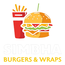 SIMBHA Burgers and Wraps logo.
